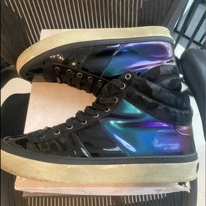 Jimmy Choo Belgravia Hologram Patent Leather